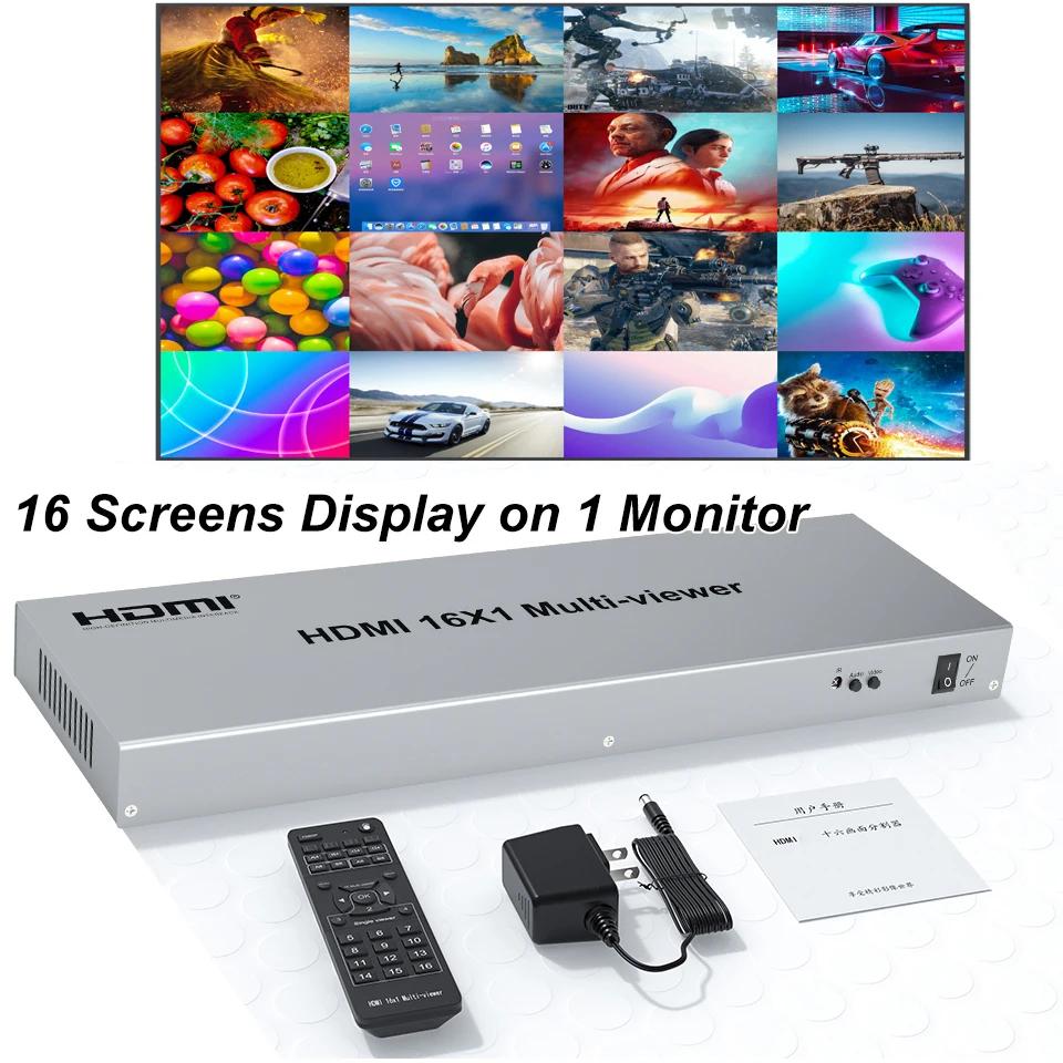 HDMI Ƽ  ũ  Ƽ, ɸ ġ, 16 ä ÷, 1 TV , F ī޶, PC, 1080P, 16x1